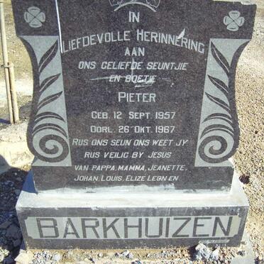 BARKHUIZEN Pieter 1957-1967