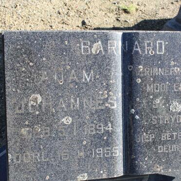 BARNARD Adam Johannes 1894-1955