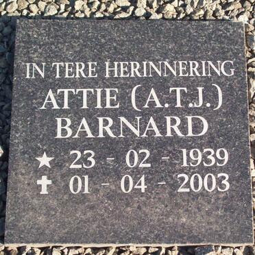 BARNARD A.T.J. 1939-2003