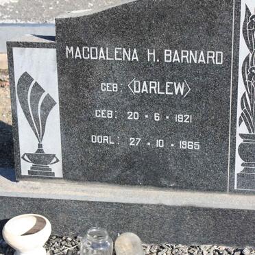 BARNARD Magdalena H. nee DARLEW 1921-1965