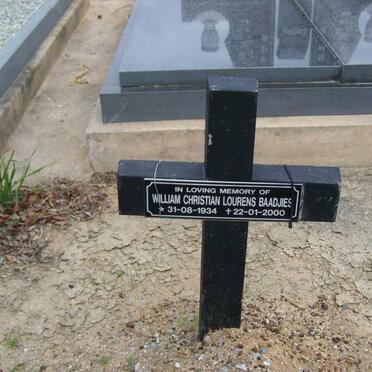 BAADJIES William Christian Lourens 1934-2000