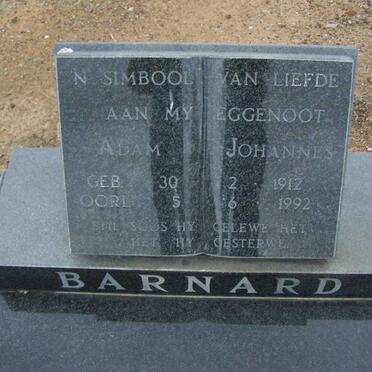 BARNARD Adam Johannes 1912-1992