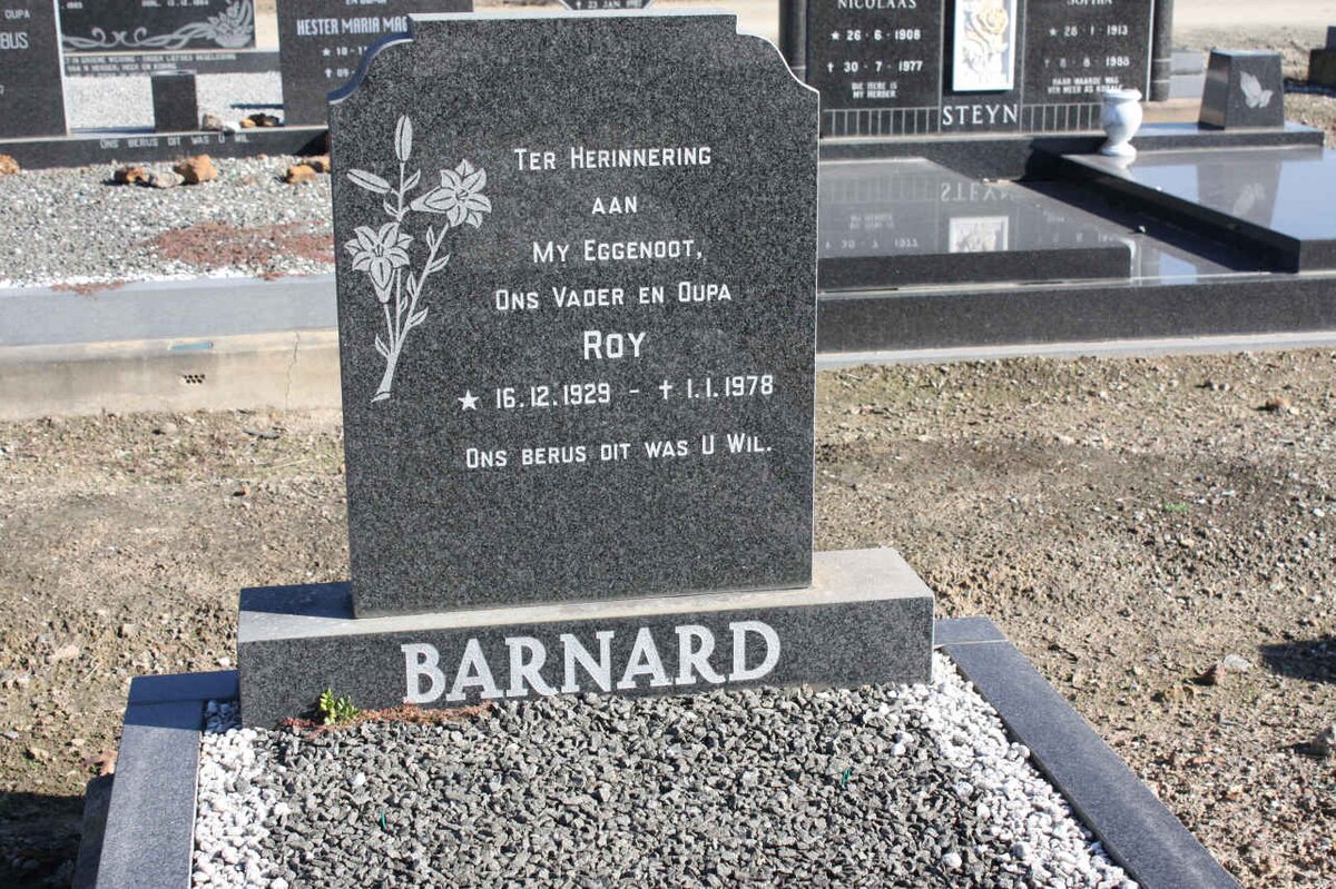 BARNARD Roy 1929-1978