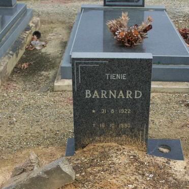 BARNARD Tienie 1922-1990