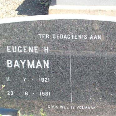 BAYMAN Eugene H. 1921-1981