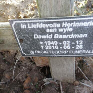 BAARDMAN Dawid 1949-2016