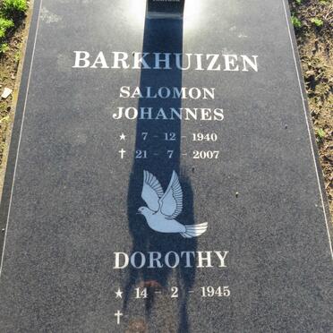 BARKHUIZEN Salomon Johannes 1940-2007 & Dorothy 1945-