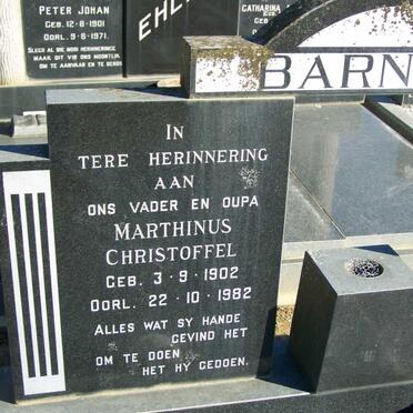 BARNARD Marthinus Christoffel 1902-1982 &amp; Rosina Magdelena BARNARD 1902-1971 _1