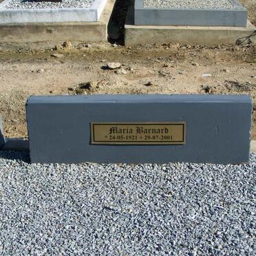 BARNARD Maria 1921-2001