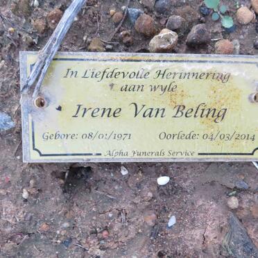 BELING Irene, van 1971-2014