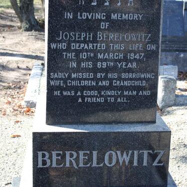 BERELOWITZ Joseph -1947