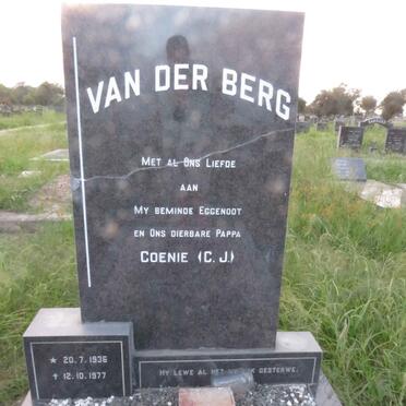 BERG C.J., van der 1936-1977