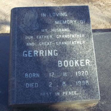 BOOKER Gerring 1920-1998