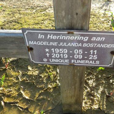 BOSTANDER Magdeline Julanda 1959-2019