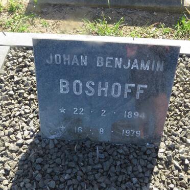 BOSHOFF Johan Benjamin 1894-1979