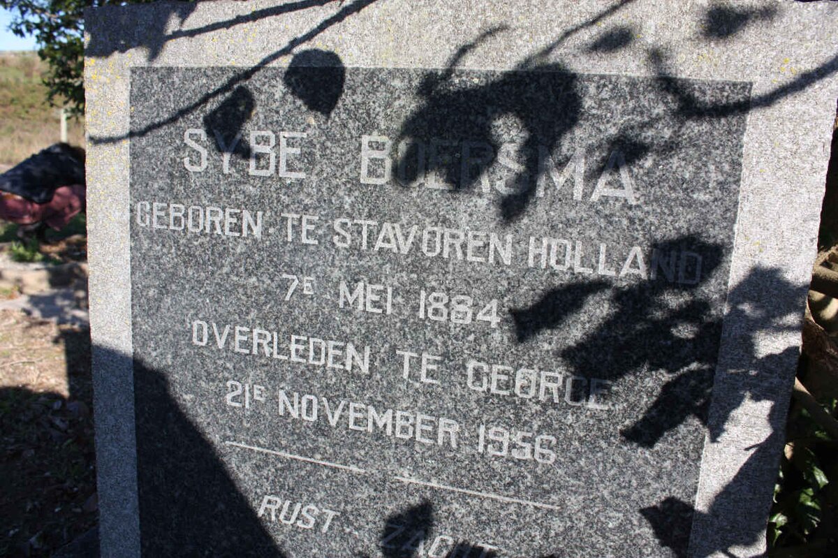 BOERSMA Sybe 1884-1956