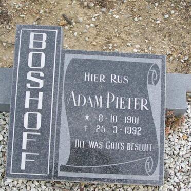 BOSHOFF Adam Pieter 1901-1992