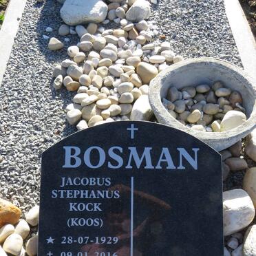BOSMAN Jacobus Stephanus Kock 1929-2016