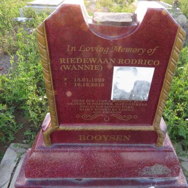 BOOYSEN Riedewaan Rodrico 1999-2016