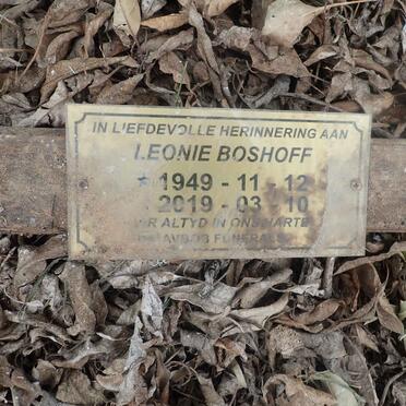 BOSHOFF Leonie 1949-2019
