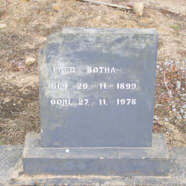 BOTHA Fred 1899-1978