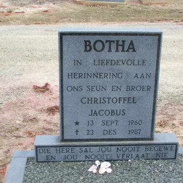 BOTHA Christoffel Jacobus 1960-1987