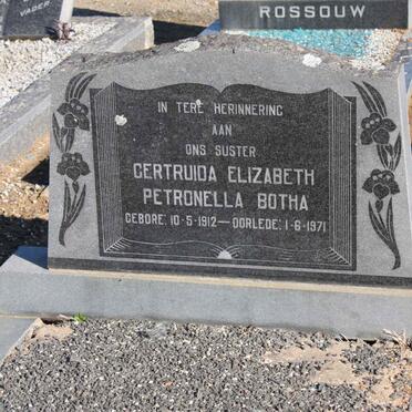 BOTHA Gertruida Elizabeth Petronella 1912-1971