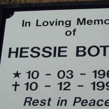 BOTHA Hessie 1960-1997