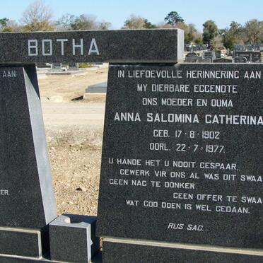 BOTHA Hendrik S. 1922-1978 &amp; Anna Salomina Catherina 1902-1977 _2