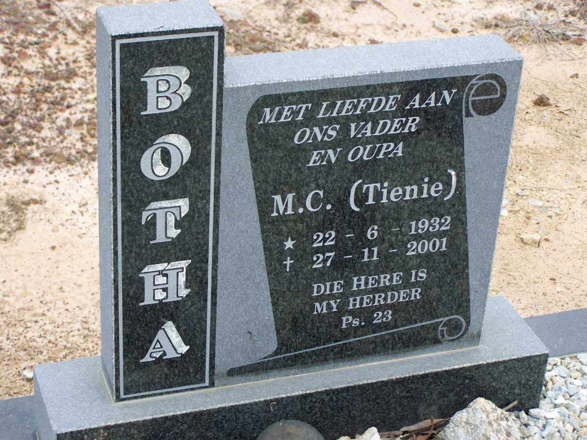 BOTHA M.C. 1932-2001