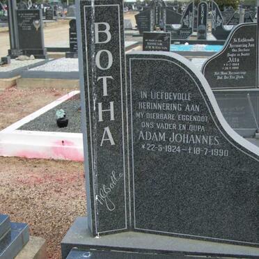 BOTHA Adam Johannes 1924-1990