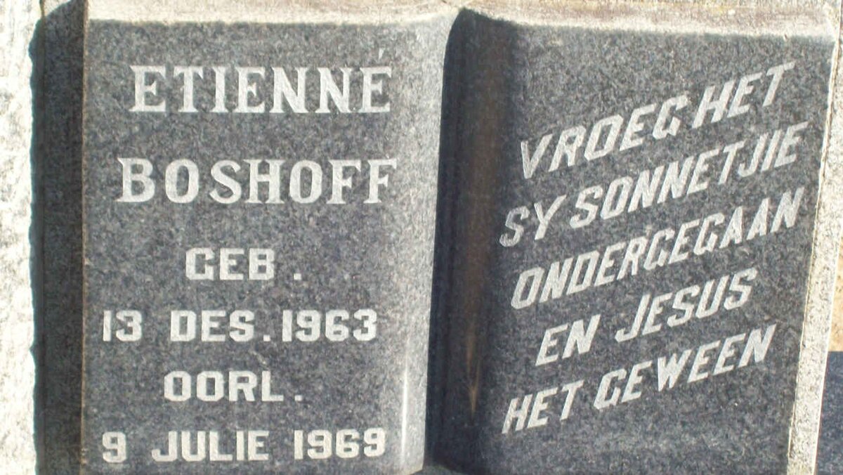 BOSHOFF Etienne 1963-1969