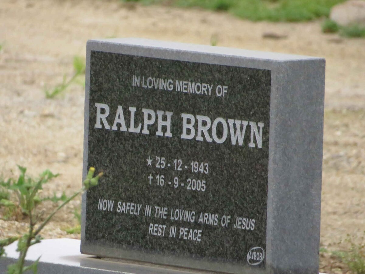 BROWN Ralph 1943-2005