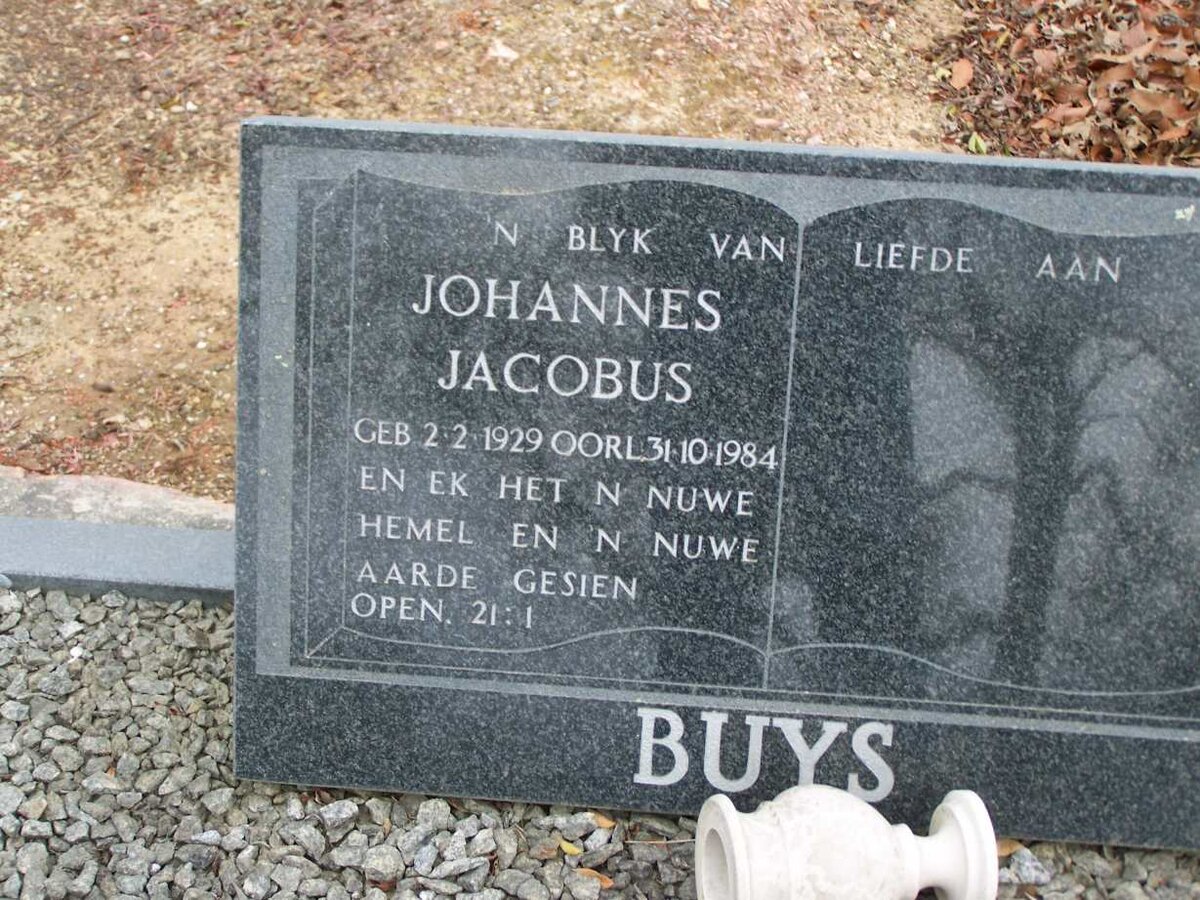 BUYS Johannes Jacobus 1929-1984
