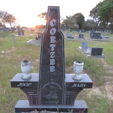 COETZEE Josef Adriaan 1928-2000 &amp; Lamberta VENTER 1928-2013