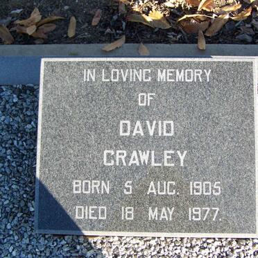 CRAWLEY  David 1905-1977