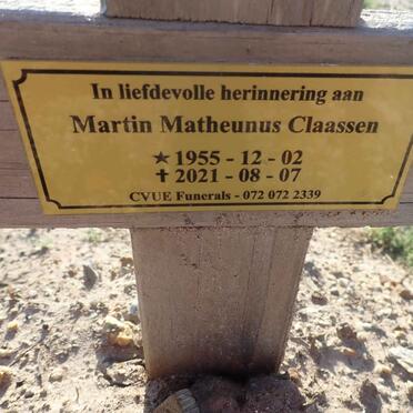 CLAASSEN Martin Matheunus 1955-2021