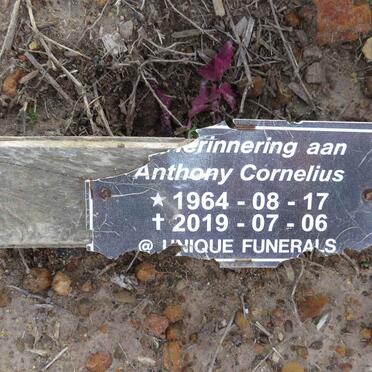 CORNELIUS Anthony 1964-2019