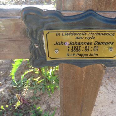 DAMONS John Johannes 1937-2020