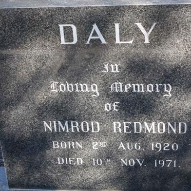 DALY Nimrod Redmond 1920-1971