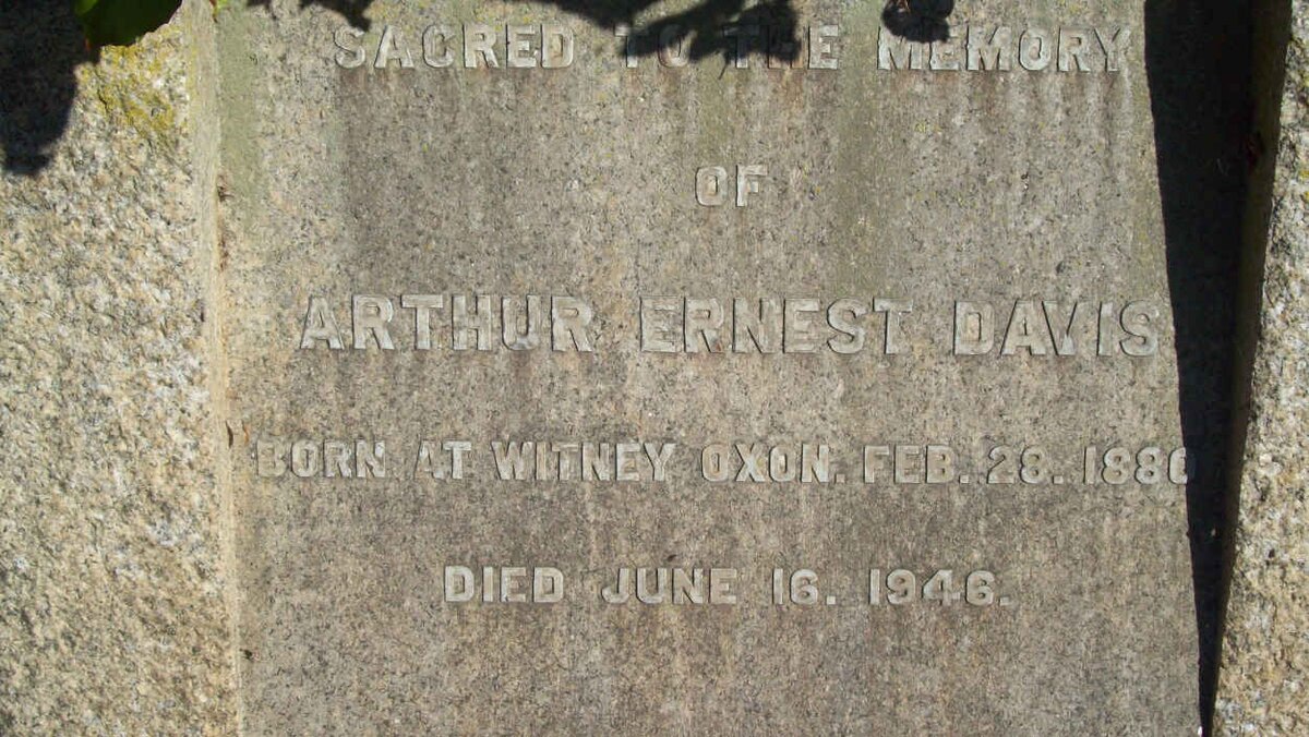 DAVIS Arthur Ernest 1880-1946