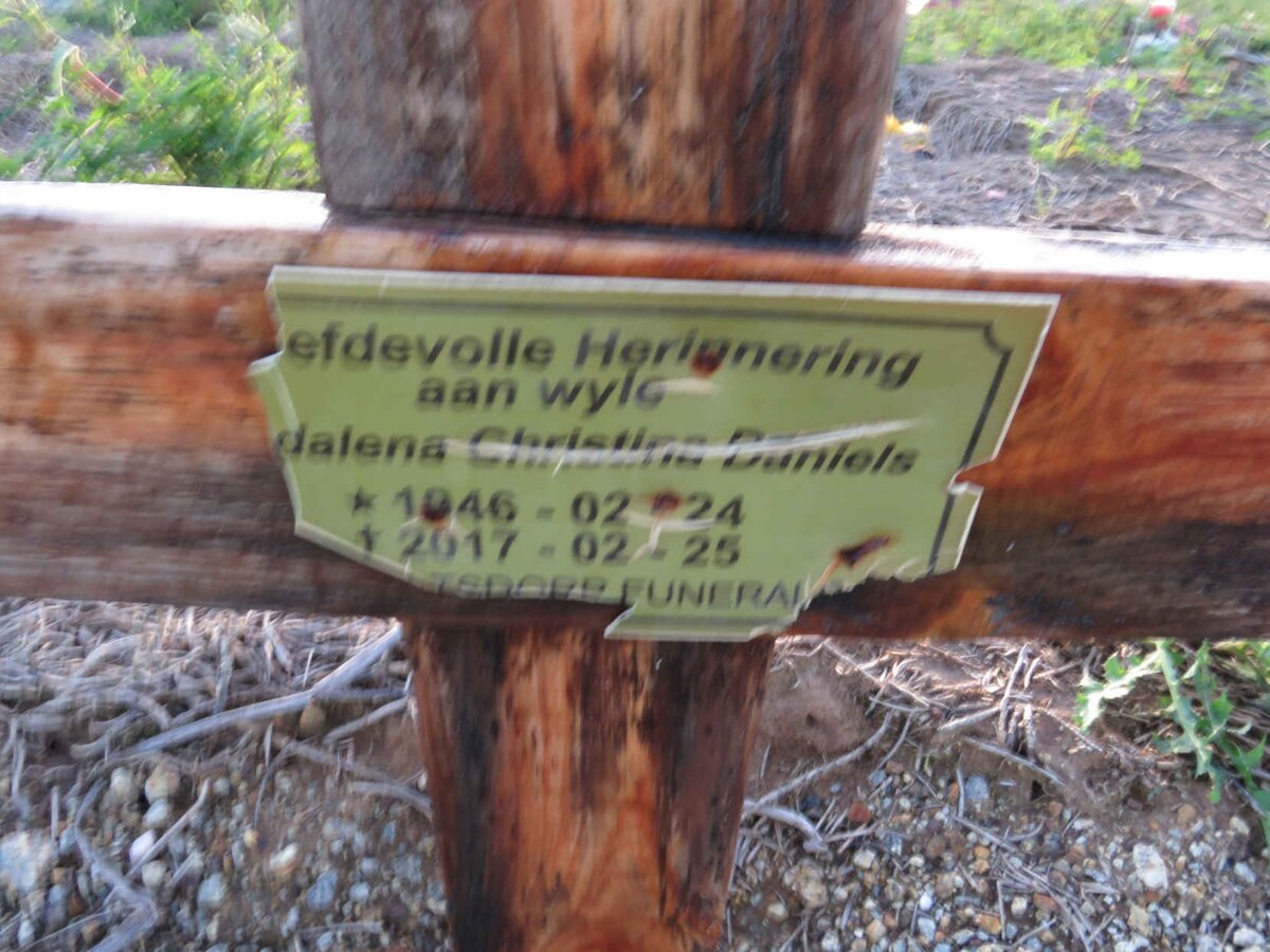 DANIELS ?dalena Christina 1946-2017