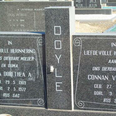 DOYLE Connan Victor K. 1912-1955 &amp; Hilda Dorethea A. 1909-1972