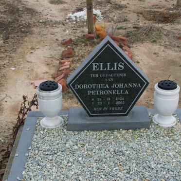 ELLIS Dorothea Johanna Petronella 1924-2003