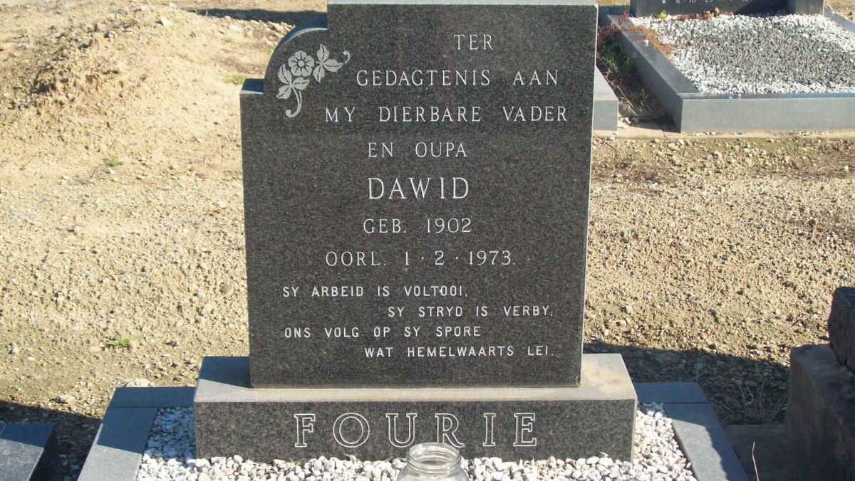 FOURIE Dawid 1902-1973