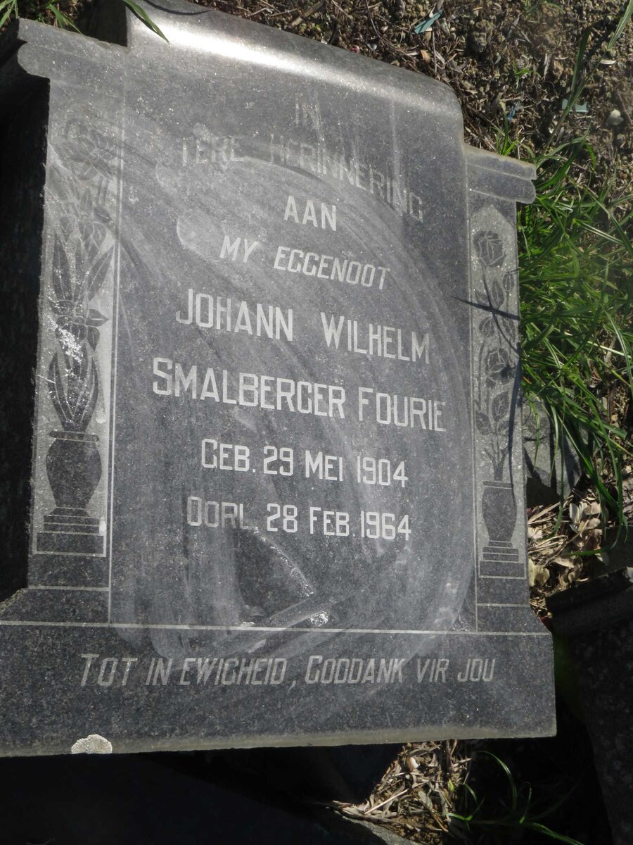 FOURIE Johann Wilhelm Smalberger 1904-1964