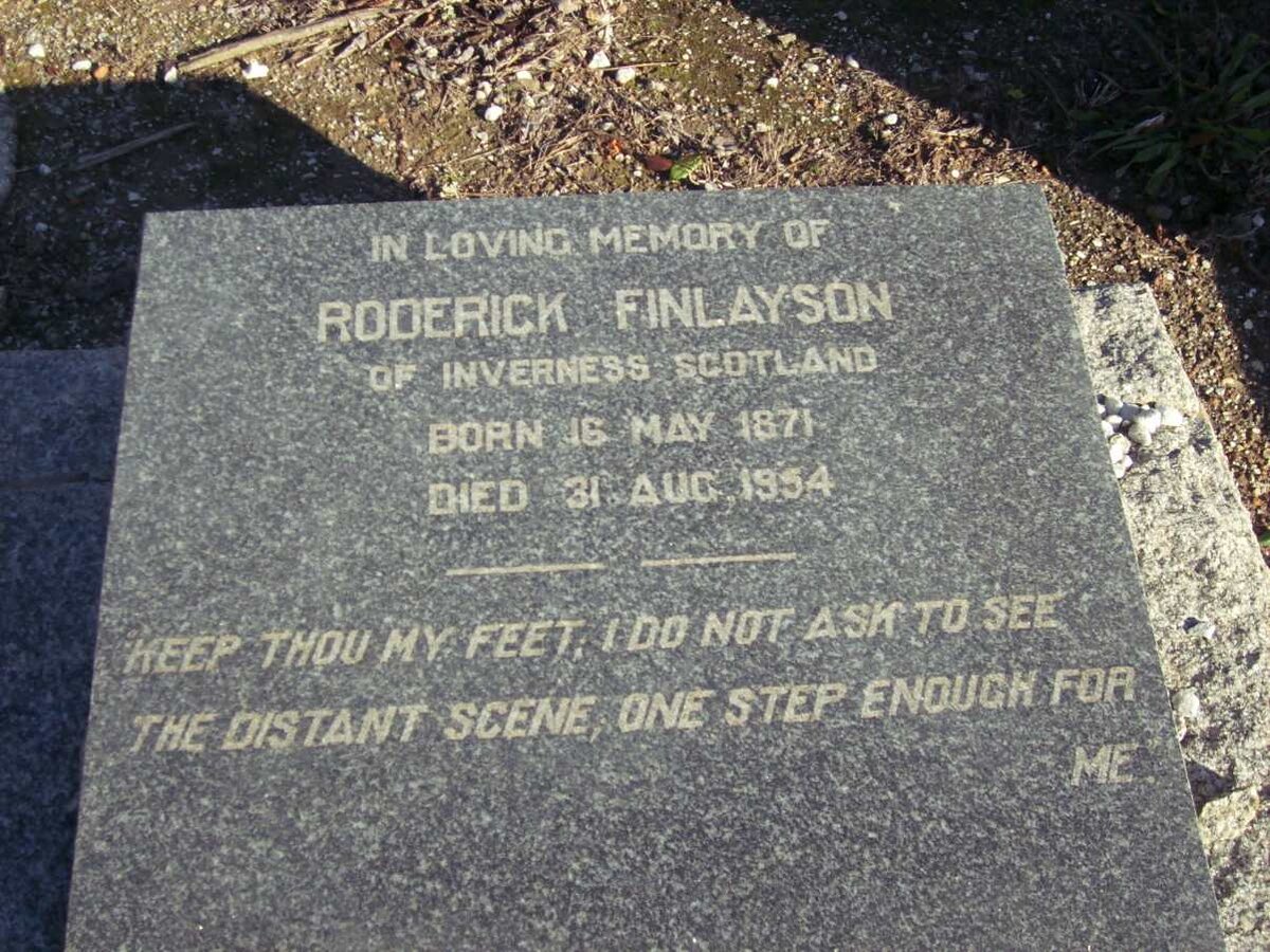 FINLAYSON Roderick 1871-1954