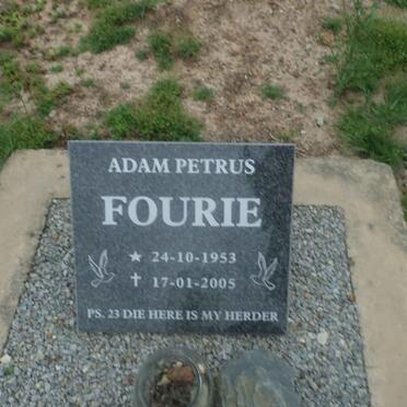 FOURIE Adam Peters 1953-2005