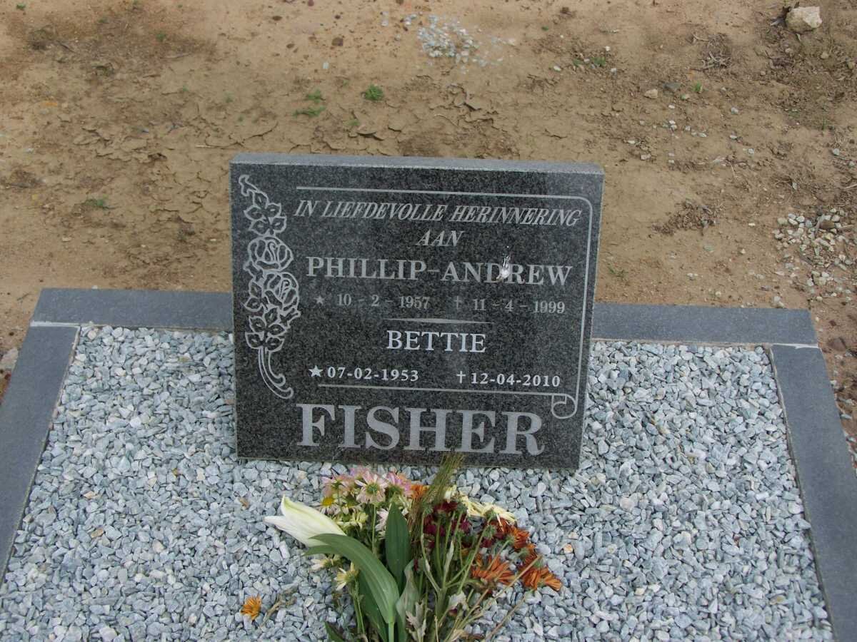 FISHER Phillip Andrew 1957-1999 &amp; Bettie 1953-2010