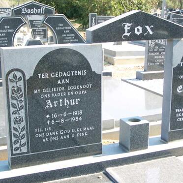 FOX Arthur 1918-1984 &amp; Elsje Johanna 1920-2006